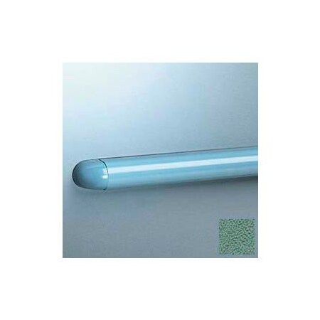Pawling Accent Rail, Rounded W/Aluminum Retainer, 1-1/8"H x 12'L, Teal EB-25-12-377